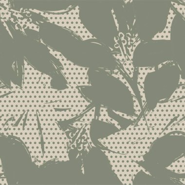 Moda tekstil ve grafikleri için noktalı dokuları olan çiçeksiz desen.