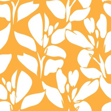 Çiçek fırçası darbeleri moda baskıları, grafikler, arka planlar ve el sanatları için pürüzsüz desen