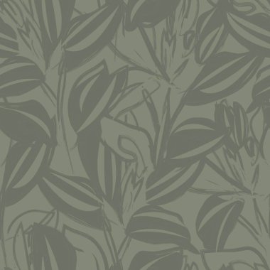 Çiçek fırçası darbeleri moda baskıları, grafikler, arka planlar ve el sanatları için pürüzsüz desen