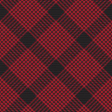 Moda tekstil ve grafikleri için uygun Kırmızı Çapraz Ekose Tartan desenli kusursuz desen tasarımı
