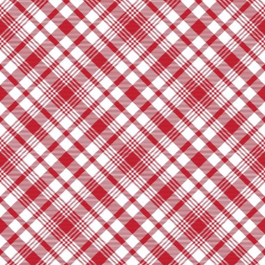 Moda tekstil ve grafikleri için uygun Kırmızı Çapraz Ekose Tartan desenli kusursuz desen tasarımı