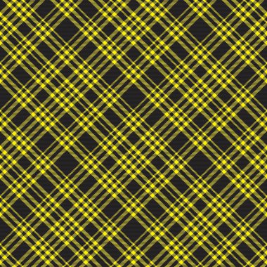 Sarı Çapraz Ekoseli Tartan. Moda tekstil ve grafikleri için uygun desensiz desen tasarımı.