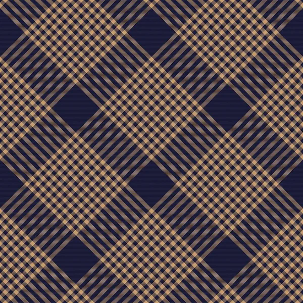 Brown Diagonal Plaid Tartan Texturiertes Nahtloses Musterdesign Für Modetextilien Und — Stockvektor