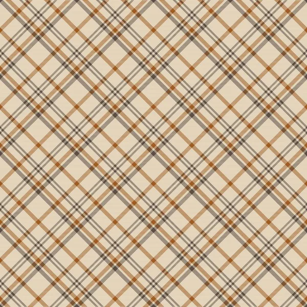 Orange Diagonal Plaid Tartan Текстурированный Бесшовный Дизайн Шаблона Подходит Моды — стоковый вектор