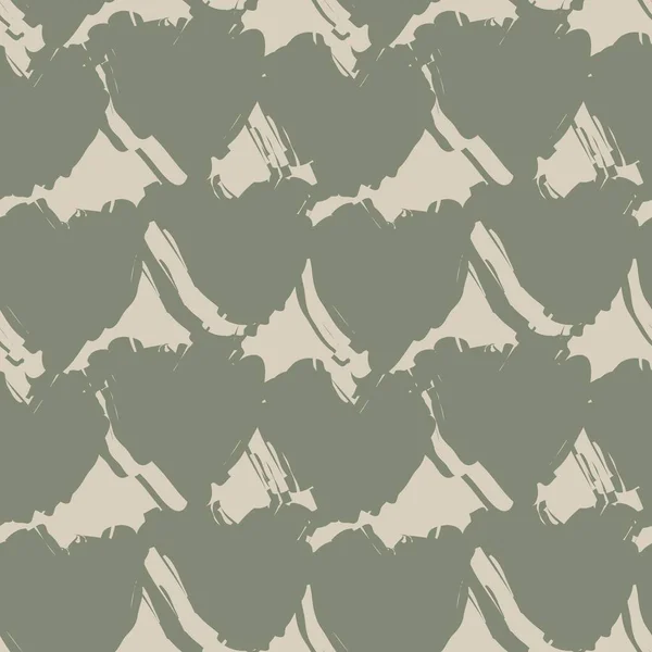 Coup Pinceau Forme Coeur Fond Motif Sans Couture Pour Textiles — Image vectorielle