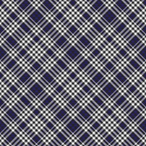 Blue Diagonal Plaid Tartan Texturované Bezešvý Vzor Design Vhodný Pro — Stockový vektor