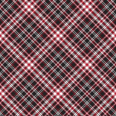 Moda tekstil ve grafikleri için uygun Kırmızı Çapraz Ekose Tartan desenli kusursuz desen tasarımı
