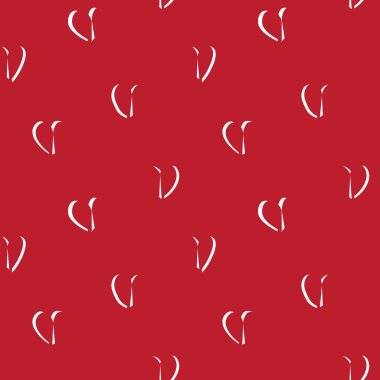 Moda tekstil ve grafikleri için kalp şeklinde fırça darbeleri kusursuz bir arka plan