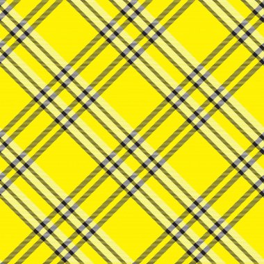 Sarı Çapraz Ekoseli Tartan. Moda tekstil ve grafikleri için uygun desensiz desen tasarımı.