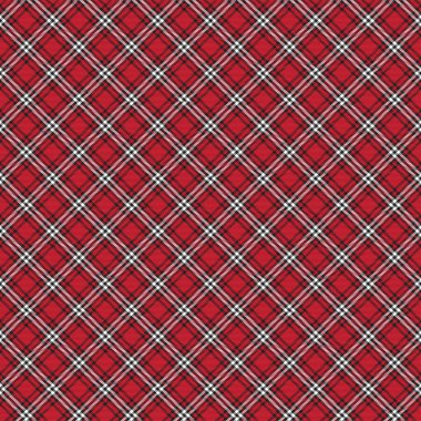 Moda tekstil ve grafikleri için uygun Kırmızı Çapraz Ekose Tartan desenli kusursuz desen tasarımı