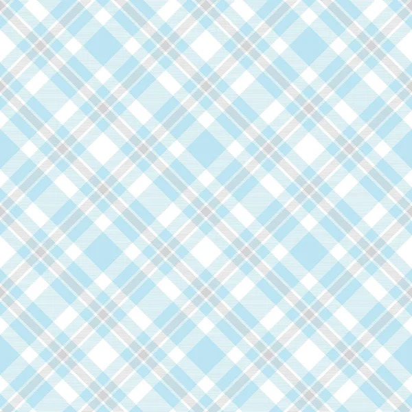 Blue Diagonal Plaid Tartan Texturiertes Nahtloses Musterdesign Für Modetextilien Und — Stockvektor