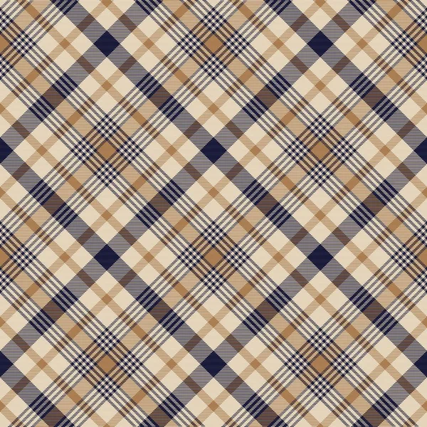 Brown Diagonal Xadrez Tartan Texturizado Design Padrão Sem Costura Adequado —  Vetores de Stock