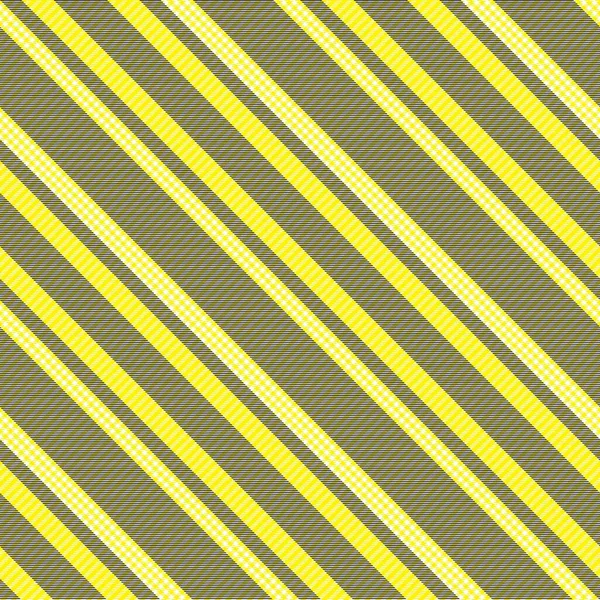 Plaid Amarilla Diagonal Tartán Texturizado Diseño Patrón Sin Costuras Adecuado — Vector de stock