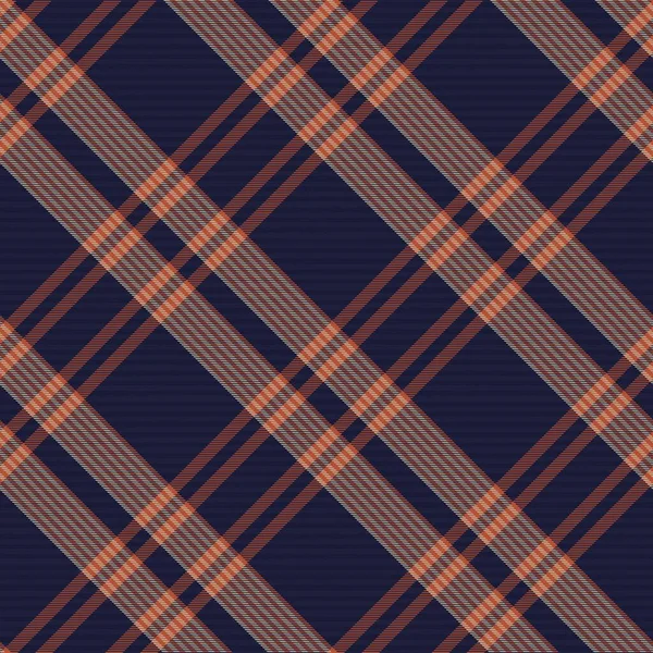 Orange Diagonal Plaid Tartan Strutturato Design Senza Cuciture Adatto Tessuti — Vettoriale Stock