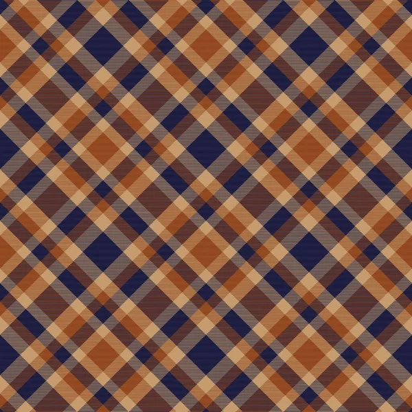 Laranja Diagonal Xadrez Tartan Texturizado Design Padrão Sem Costura Adequado —  Vetores de Stock