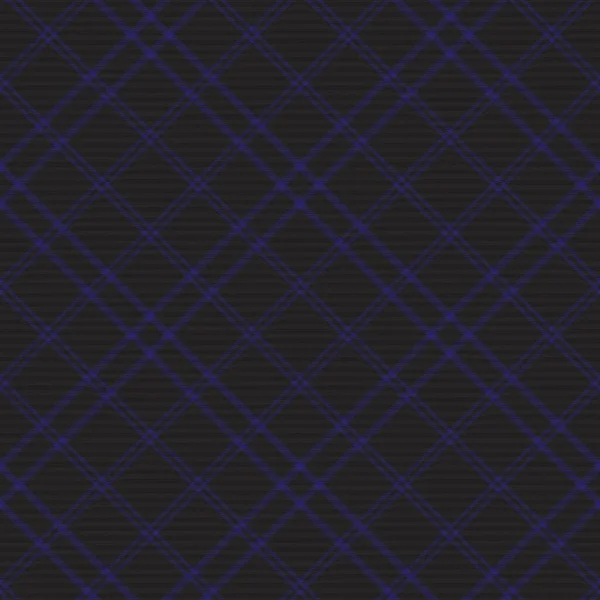 Azul Diagonal Xadrez Tartan Texturizado Design Padrão Sem Costura Adequado — Vetor de Stock