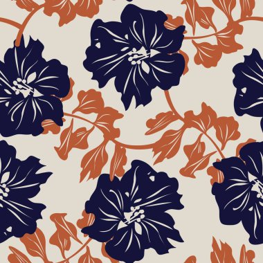 Moda tekstil, grafik, arka plan ve el sanatları için çiçeksiz desen tasarımı