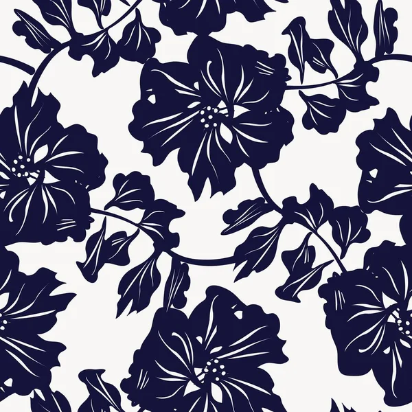 Florales Nahtloses Muster Design Für Modetextilien Grafiken Hintergründe Und Kunsthandwerk — Stockvektor