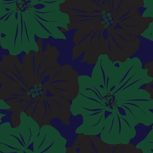 Floral Naadloos Patroon Ontwerp Voor Mode Textiel Graphics Achtergronden Ambachten — Stockvector
