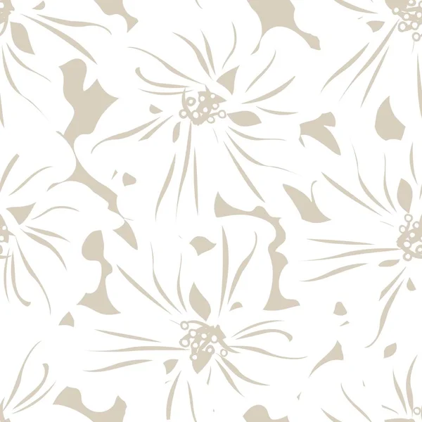 ファッション繊維 グラフィック 背景や工芸品のための花のシームレスなパターンデザイン — ストックベクタ