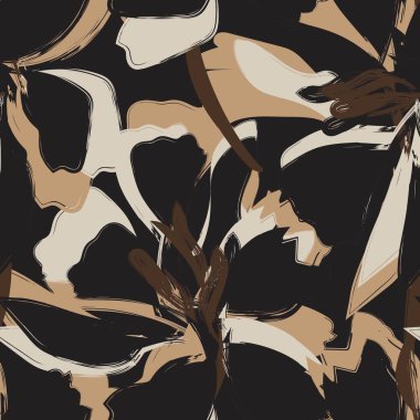 Tarafsız Renk Özeti: Moda tekstil, grafik, arka plan ve el sanatları için kusursuz desen tasarımı