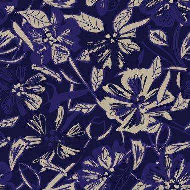 Tarafsız Renk Özeti: Moda tekstil, grafik, arka plan ve el sanatları için kusursuz desen tasarımı