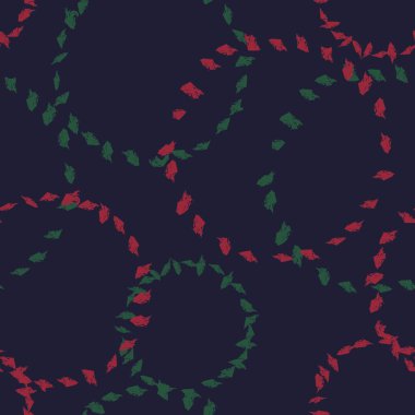 Moda tekstil, grafik ve el sanatları için Çember Soyut Fırça darbeleri desen tasarımı