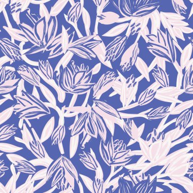 Moda tekstil, grafik, arka plan ve el sanatları için Pastel Soyut Çiçeksiz desen tasarımı