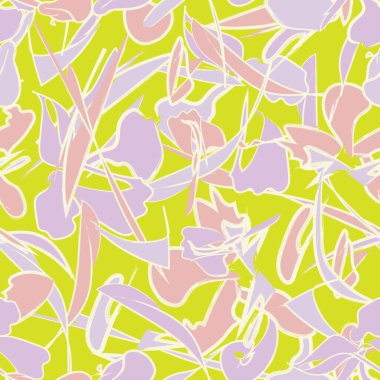 Moda tekstil, grafik, arka plan ve el sanatları için Pastel Soyut Çiçeksiz desen tasarımı