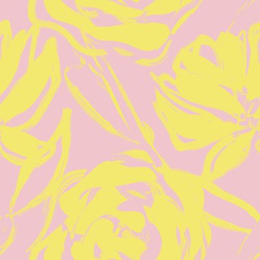 Moda tekstil, grafik, arka plan ve el sanatları için Pastel Soyut Çiçeksiz desen tasarımı