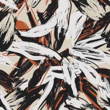 Tarafsız Renk Özeti: Moda tekstil, grafik, arka plan ve el sanatları için kusursuz desen tasarımı