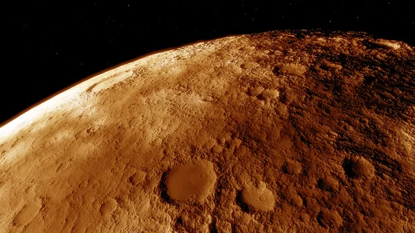 화성의 절차상 생성 된 이미지 — 스톡 사진