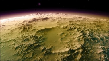 Mars'ın yordam oluşturulan görüntü