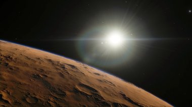 Mars'ın yordam oluşturulan görüntü