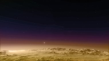 Mars'ın yordam oluşturulan görüntü