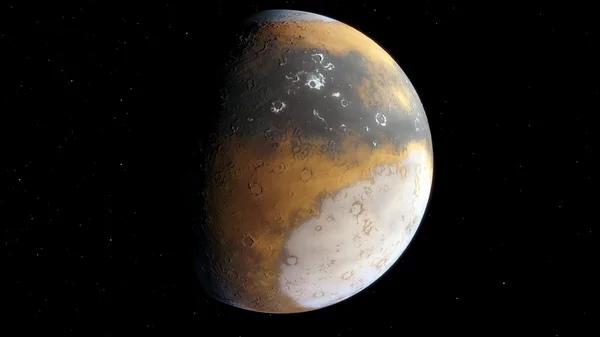 火星の手続き型生成されたイメージ — ストック写真