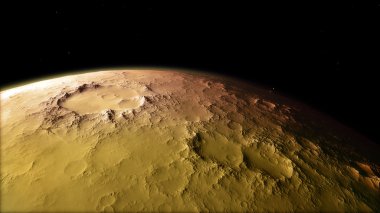 Mars'ın yordam oluşturulan görüntü
