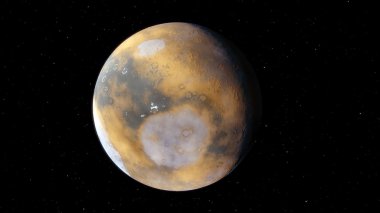 Mars'ın yordam oluşturulan görüntü