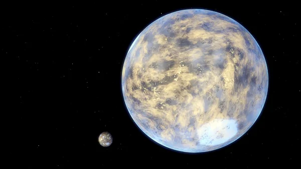 Bild eines fantastischen Planeten — Stockfoto