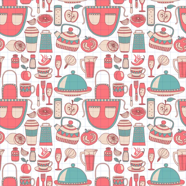 Cocina Elementos de estilo Doodle — Foto de Stock