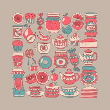 Şekerleme ya da kahve dükkanı için görüntüleri