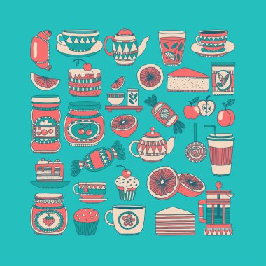 Şekerleme ya da kahve dükkanı için görüntüleri