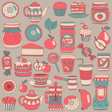 Şekerleme ya da kahve dükkanı için görüntüleri