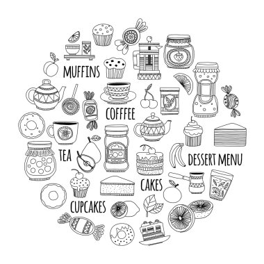 Şekerleme ya da kahve dükkanı için görüntüleri