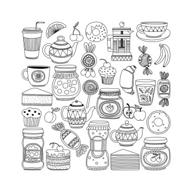 Şekerleme ya da kahve dükkanı için görüntüleri