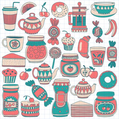 Şekerleme ya da kahve dükkanı için görüntüleri