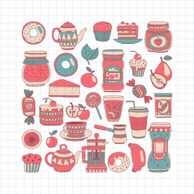 Şekerleme ya da kahve dükkanı için görüntüleri