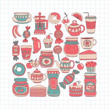 Şekerleme ya da kahve dükkanı için görüntüleri