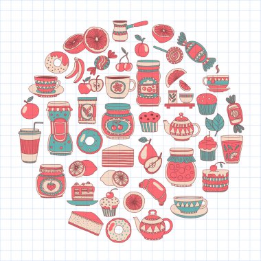 Şekerleme ya da kahve dükkanı için görüntüleri