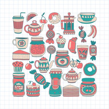 Şekerleme ya da kahve dükkanı için görüntüleri